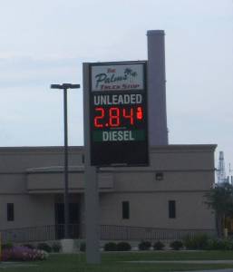 Gas sign